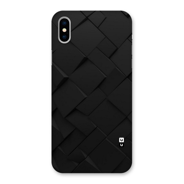 Black Elegant Design Back Case for iPhone XS