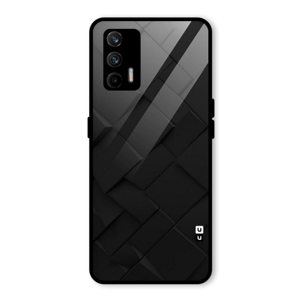 Black Elegant Design Glass Back Case for Realme GT 5G