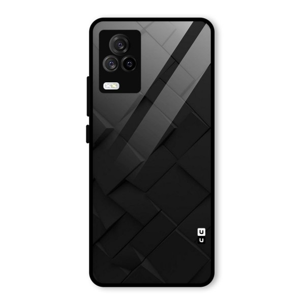 Black Elegant Design Glass Back Case for Vivo iQOO 7 Legend 5G