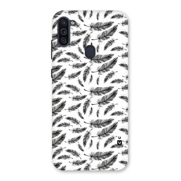Black Feather Back Case for Galaxy M11