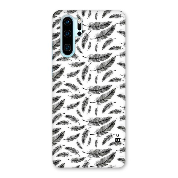 Black Feather Back Case for Huawei P30 Pro