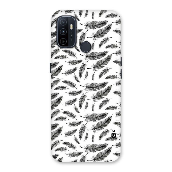 Black Feather Back Case for Oppo A53