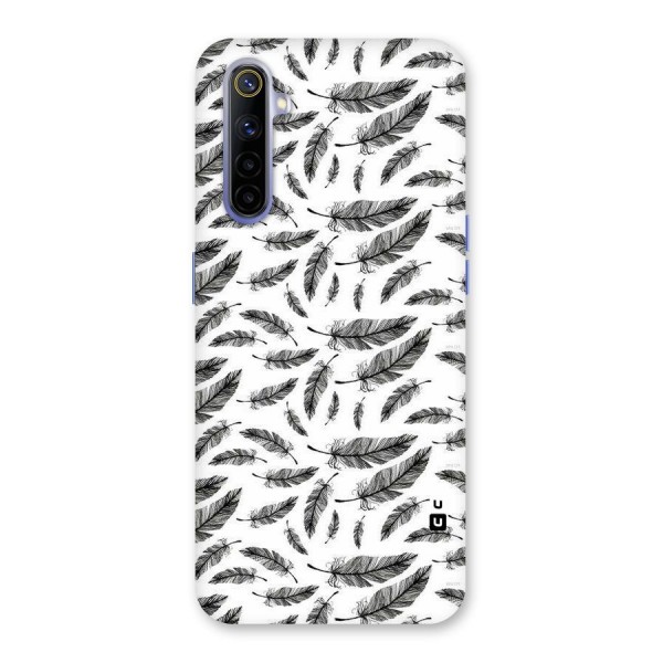 Black Feather Back Case for Realme 6