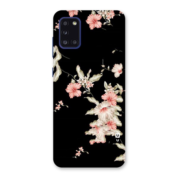 Black Floral Back Case for Galaxy A31