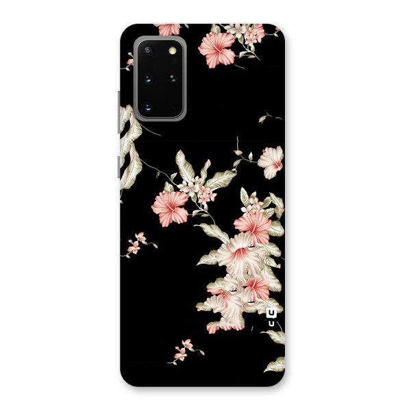 Black Floral Back Case for Galaxy S20 Plus