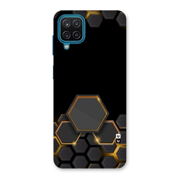 Black Gold Hexa Back Case for Galaxy F12