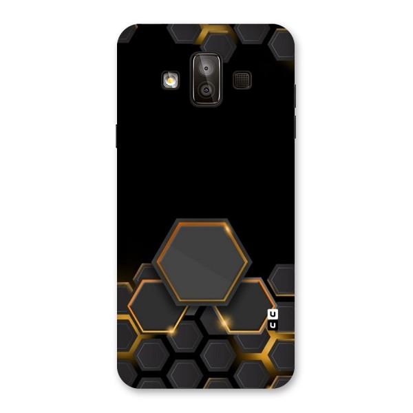 Black Gold Hexa Back Case for Galaxy J7 Duo