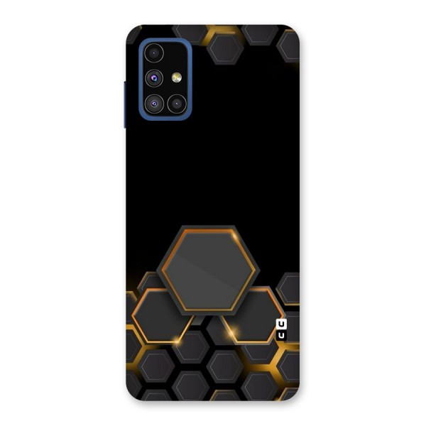 Black Gold Hexa Back Case for Galaxy M51