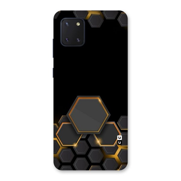 Black Gold Hexa Back Case for Galaxy Note 10 Lite
