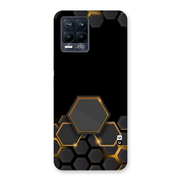 Black Gold Hexa Back Case for Realme 8 Pro