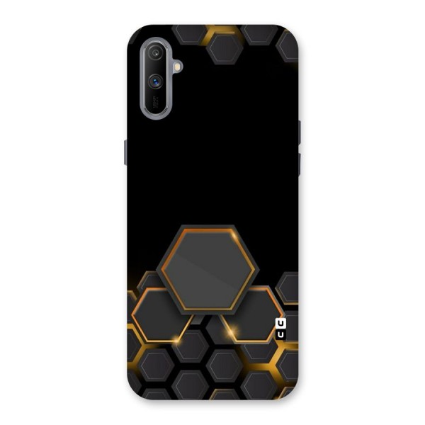 Black Gold Hexa Back Case for Realme C3