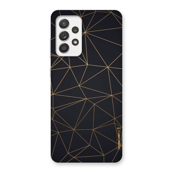 Black Golden Lines Back Case for Galaxy A52