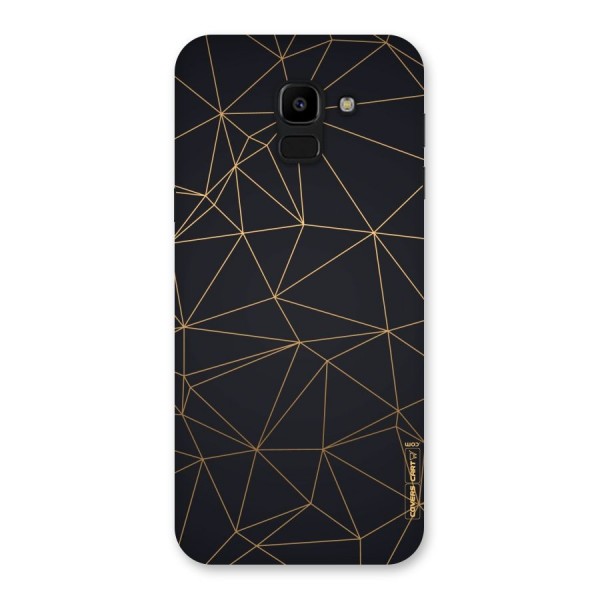 Black Golden Lines Back Case for Galaxy J6