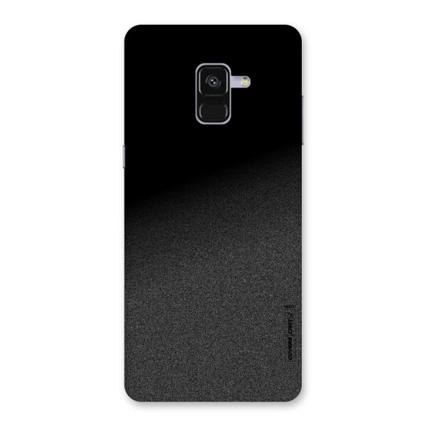 Black Grey Noise Fusion Back Case for Galaxy A8 Plus