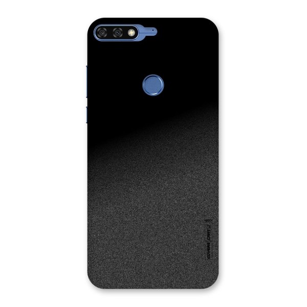 Black Grey Noise Fusion Back Case for Honor 7C