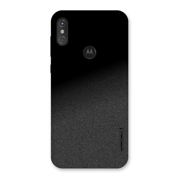 Black Grey Noise Fusion Back Case for Motorola One Power