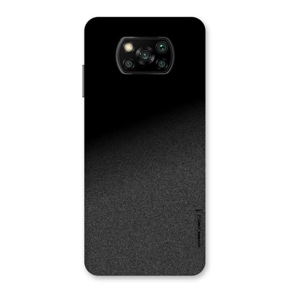 Black Grey Noise Fusion Back Case for Poco X3