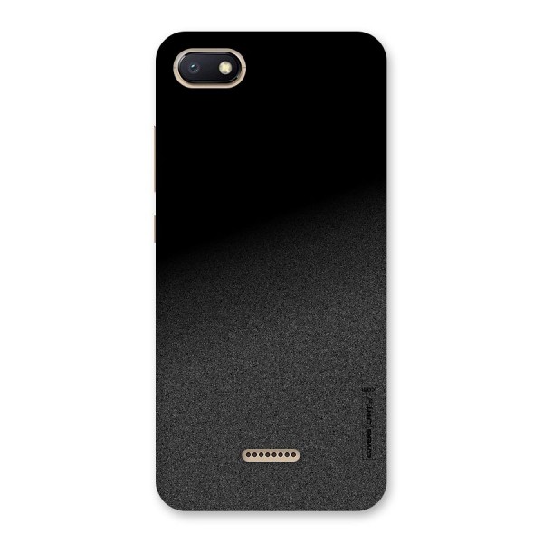 Black Grey Noise Fusion Back Case for Redmi 6A