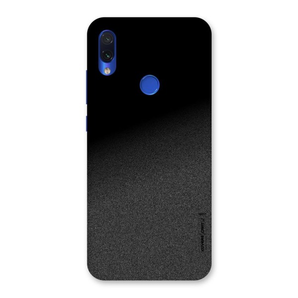Black Grey Noise Fusion Back Case for Redmi Note 7