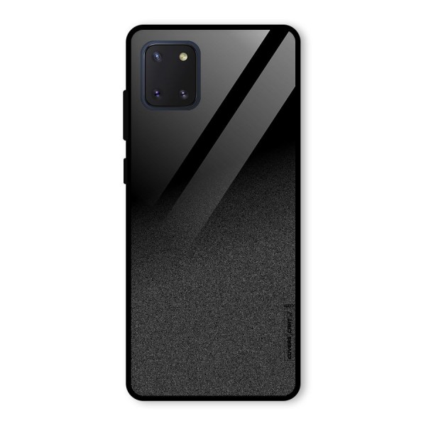 Black Grey Noise Fusion Glass Back Case for Galaxy Note 10 Lite