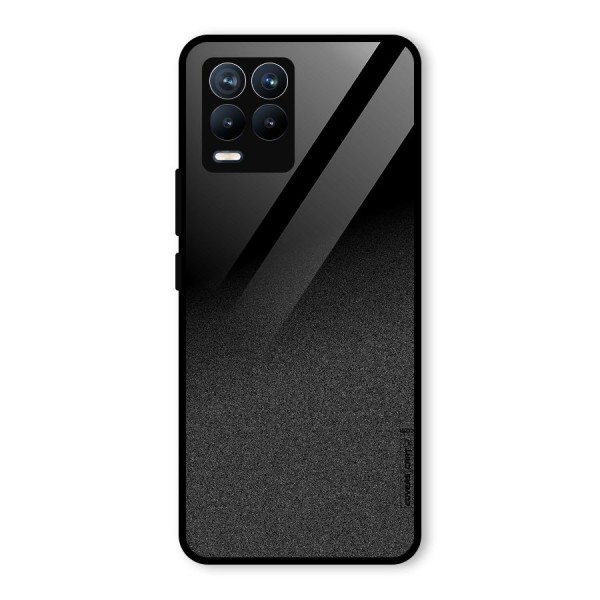 Black Grey Noise Fusion Glass Back Case for Realme 8