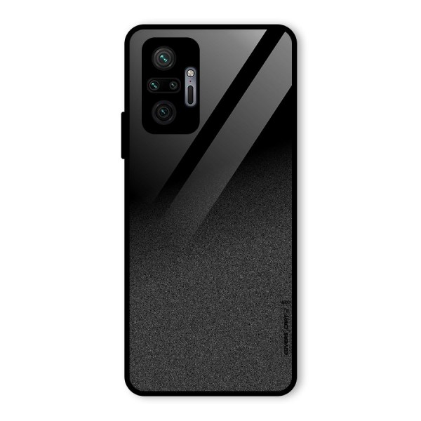Black Grey Noise Fusion Glass Back Case for Redmi Note 10 Pro