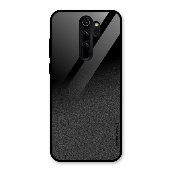 Black Grey Noise Fusion Glass Back Case for Redmi Note 8 Pro