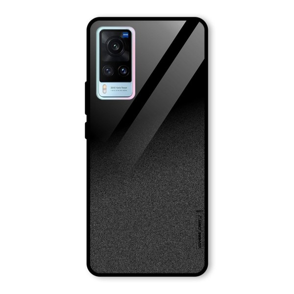 Black Grey Noise Fusion Glass Back Case for Vivo X60