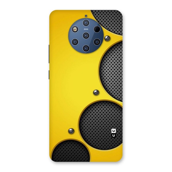 Black Net Yellow Back Case for Nokia 9 PureView