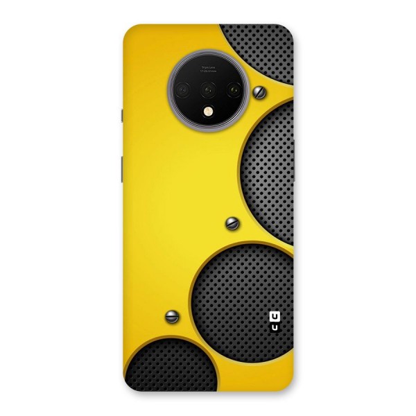 Black Net Yellow Back Case for OnePlus 7T
