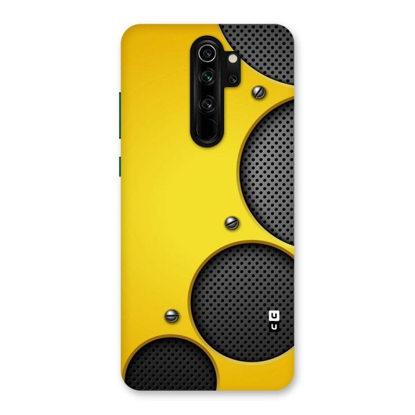 Black Net Yellow Back Case for Redmi Note 8 Pro