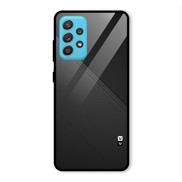 Black Polka Stripe Glass Back Case for Galaxy A52s 5G