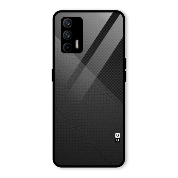 Black Polka Stripe Glass Back Case for Realme X7 Max