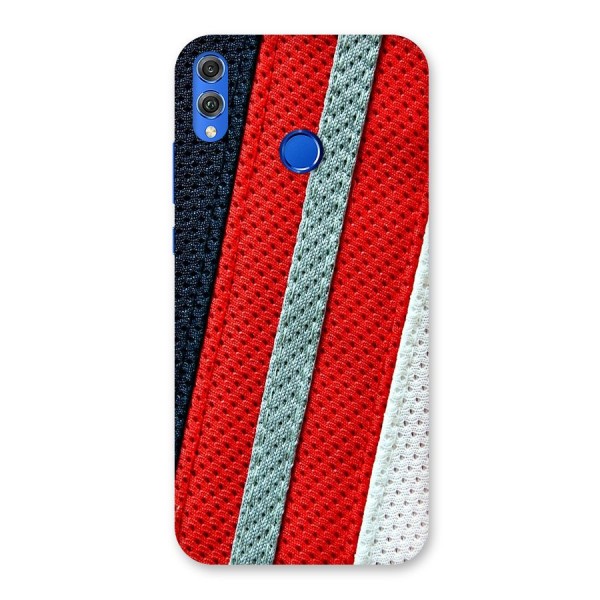Black Red Grey Stripes Back Case for Honor 8X