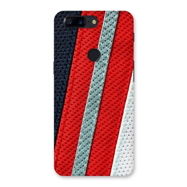 Black Red Grey Stripes Back Case for OnePlus 5T