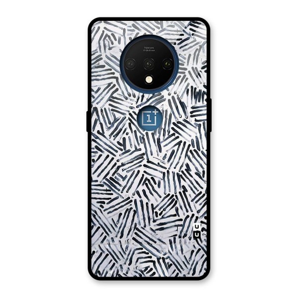 Black Tiny Uneven Glass Back Case for OnePlus 7T