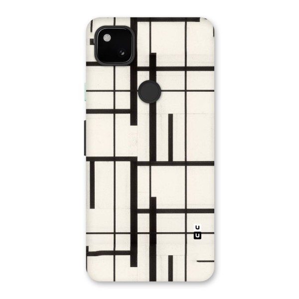 Black Unsymmetry Back Case for Google Pixel 4a