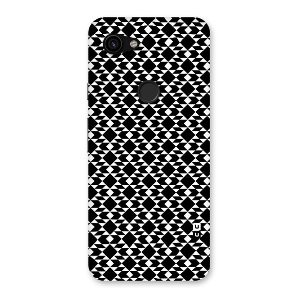 Black White Diamond Abstract Back Case for Google Pixel 3a