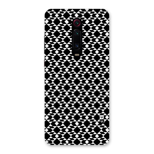 Black White Diamond Abstract Back Case for Redmi K20 Pro