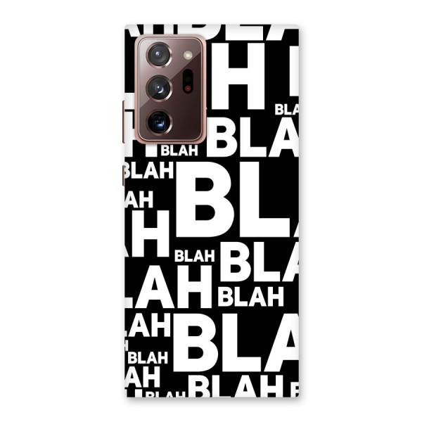 Blah Blah Pattern Back Case for Galaxy Note 20 Ultra
