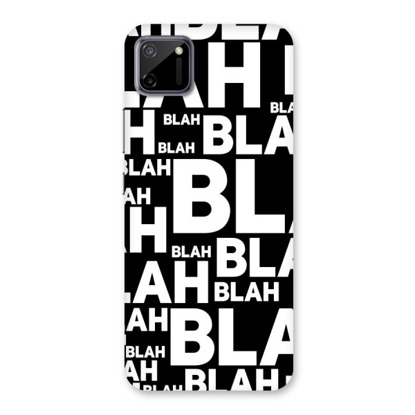 Blah Blah Pattern Back Case for Realme C11