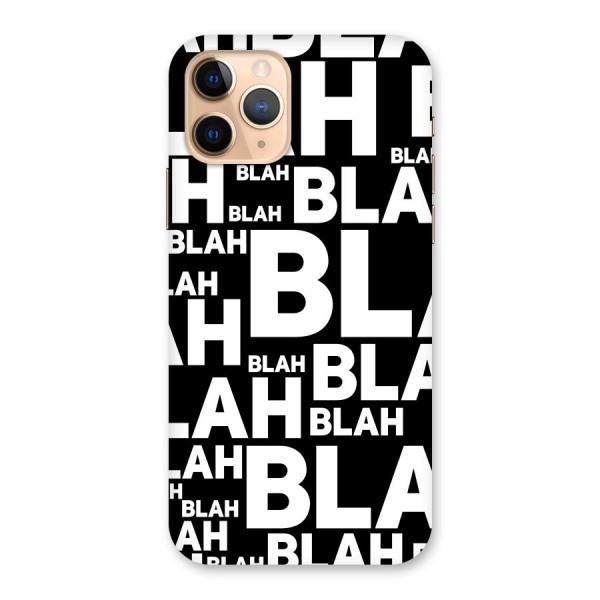 Blah Blah Pattern Back Case for iPhone 11 Pro