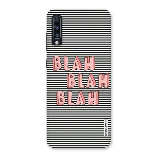 Blah Stripes Back Case for Galaxy A70