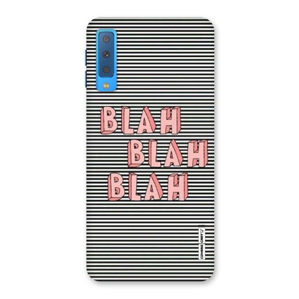Blah Stripes Back Case for Galaxy A7 (2018)