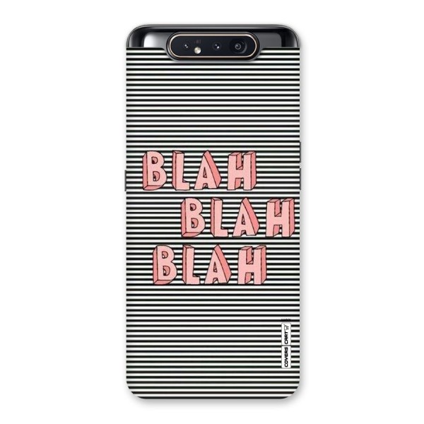 Blah Stripes Back Case for Galaxy A80