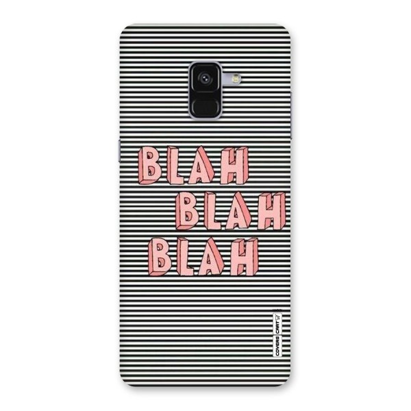 Blah Stripes Back Case for Galaxy A8 Plus