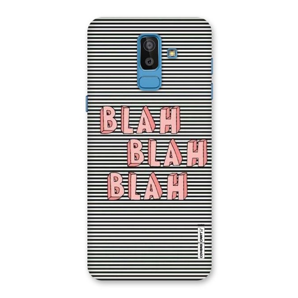 Blah Stripes Back Case for Galaxy J8