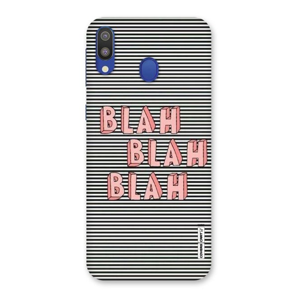 Blah Stripes Back Case for Galaxy M20