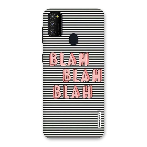 Blah Stripes Back Case for Galaxy M30s