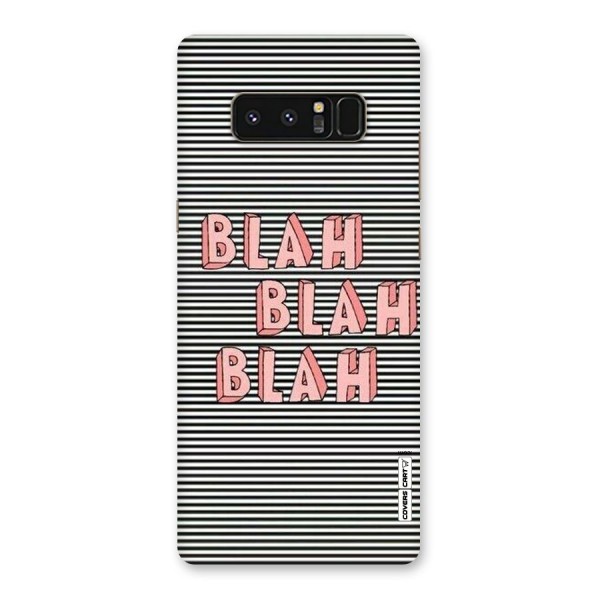 Blah Stripes Back Case for Galaxy Note 8